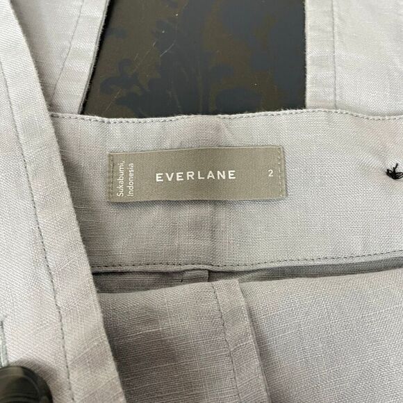 Everlane The Apron Linen Tank Top Sky Blue Gray Size 2 - Picture 6 of 11